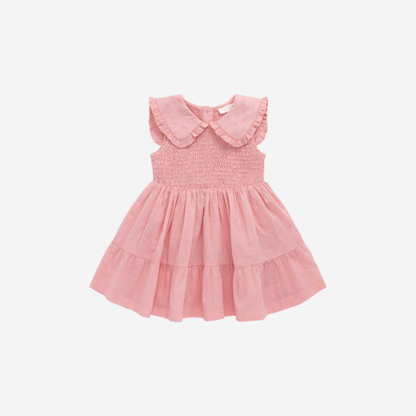 Jamie Kay - Organic Cotton  Claudine Dress - Swiss Pink