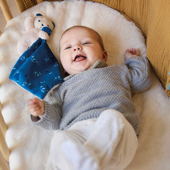 Janod - Comforting Blanket - Bear / Blue