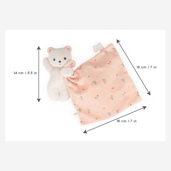 Janod - Comforting Blanket - Bear / Peach