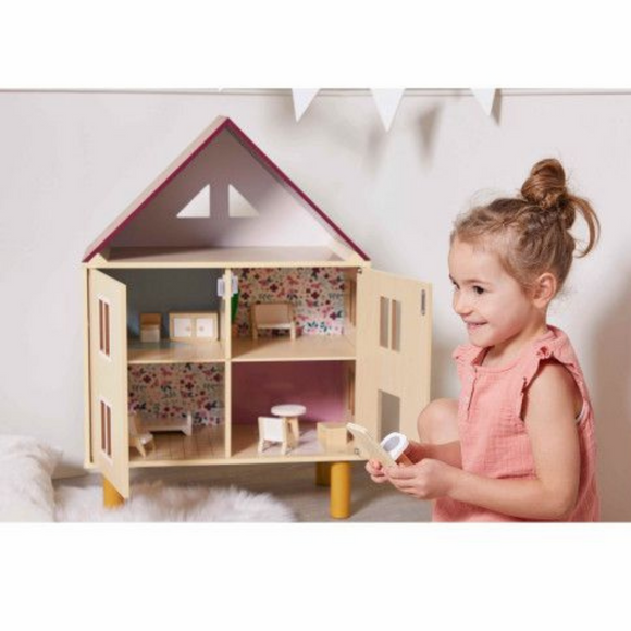 Janod - Doll House with Furniture - Twist