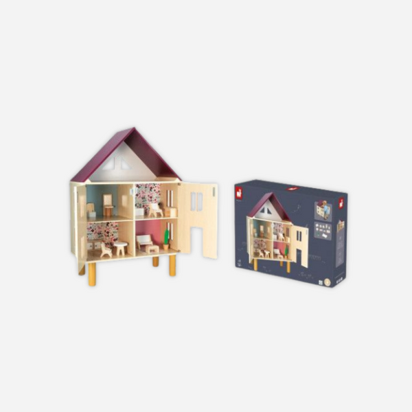 Janod - Doll House with Furniture - Twist