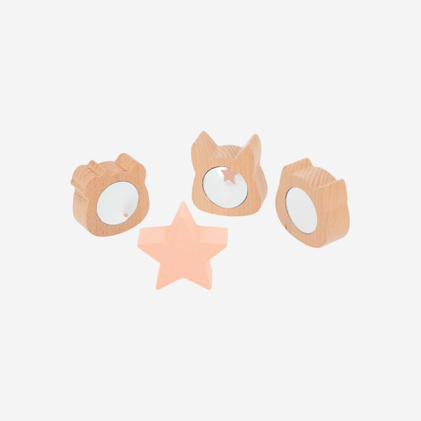 Janod - Pure Fabrics Shape Sorter Box