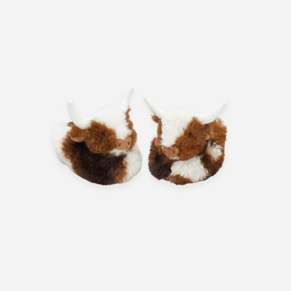 Jomanda - Texas Longhorn Plush Baby Slippers 0-6 Months