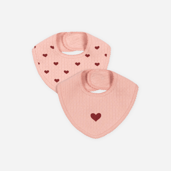 Konges Sløjd - Minnie 2 Pack Bib - Mellow Rose