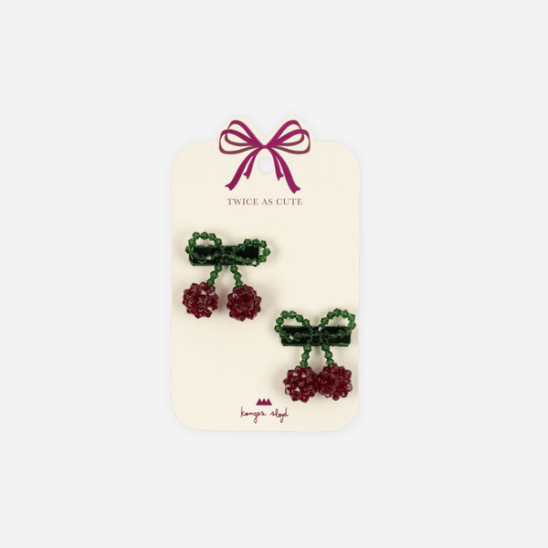 Konges Sløjd - 2 Pack Hair Clip - Cherry