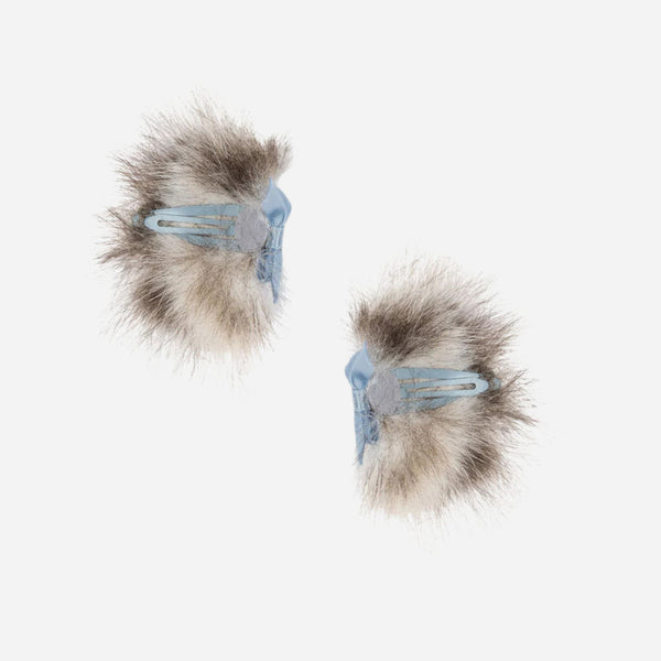 Konges Sløjd - 2 Pack Kitty Furry Ear Clip - Kitty