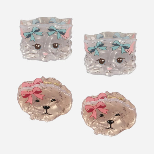 Konges Sløjd - 4 Pack Small Hair Claw Clip - Multi