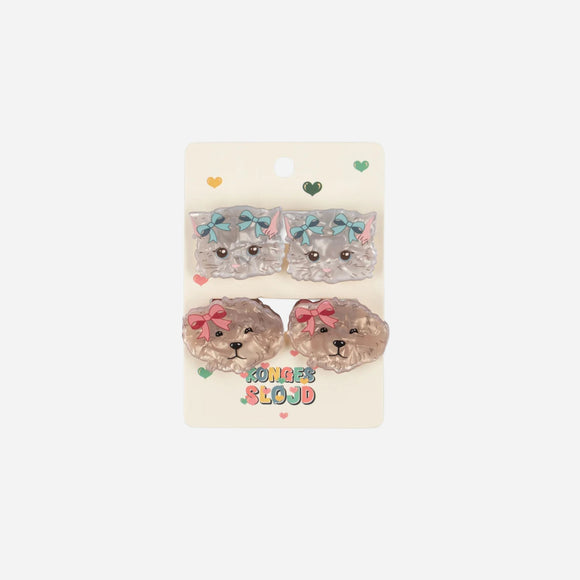 Konges Sløjd - 4 Pack Small Hair Claw Clip - Multi