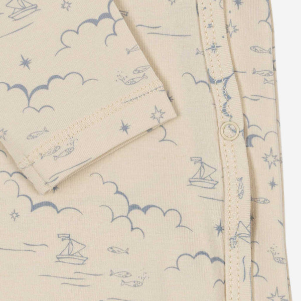 Konges Sløjd - Basic Newborn Onesie - Cielo Marino 