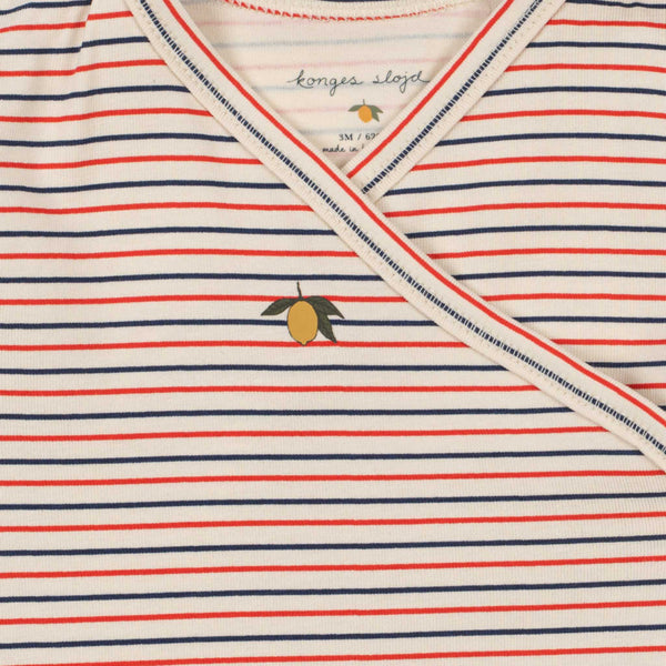 Konges Sløjd - Basic Newborn Onesie - Stripe Tricolore Petit