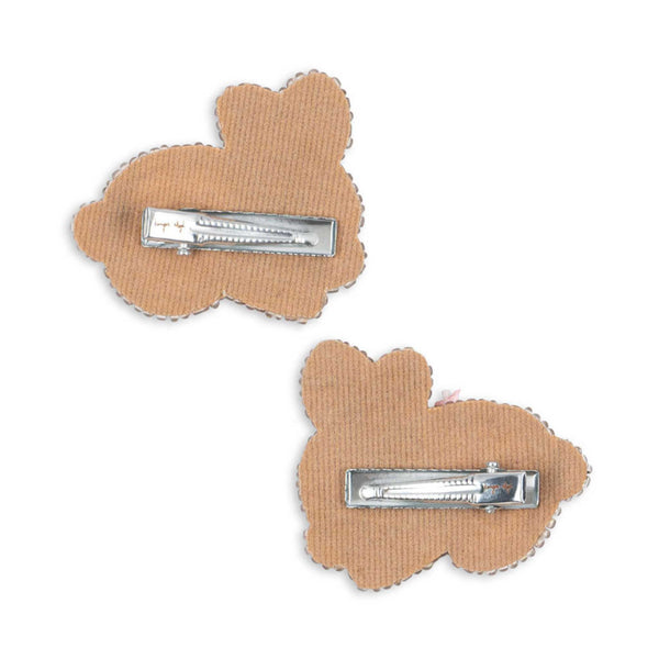Konges Sløjd - Beaded Bunny Hair Clips - 2 Pack