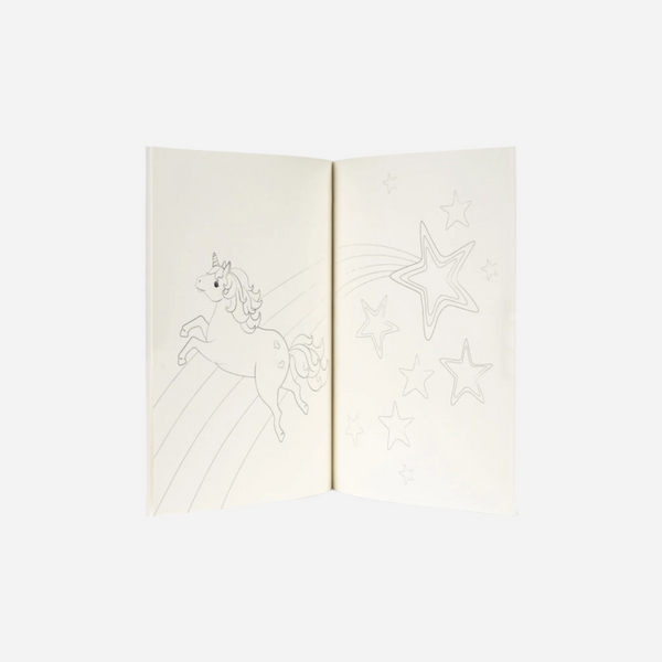 Konges Sløjd - Coloring Book and Crayons Set - Unicorns