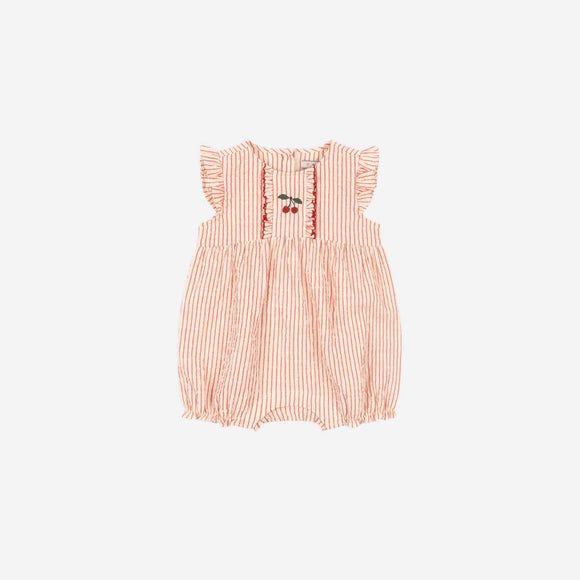 Konges Sløjd - Ellie Frill Romper - Amour Stripe