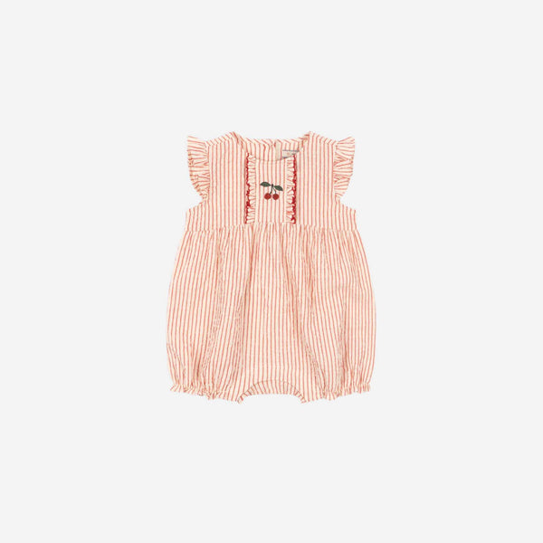 Konges Sløjd - Ellie Frill Romper - Amour Stripe