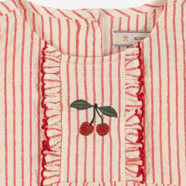 Konges Sløjd - Ellie Frill Romper - Amour Stripe