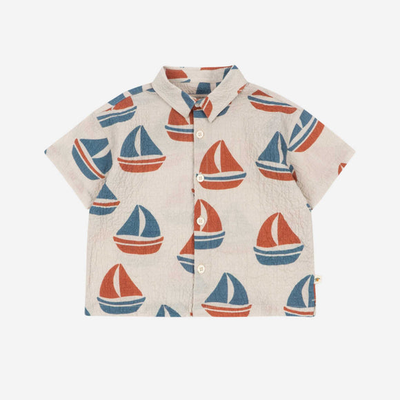 Konges Sløjd - Elliot Short Sleeved Shirt - Ahoy