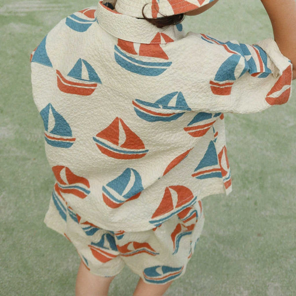Konges Sløjd - Elliot Short Sleeved Shirt - Ahoy