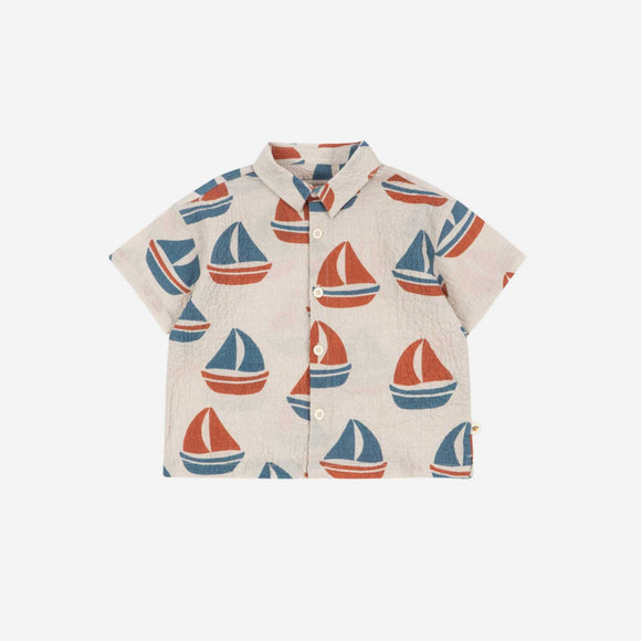 Konges Sløjd - Elliot Short Sleeved Shirt - Ahoy