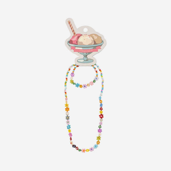 Konges Sløjd - Flower Field Necklace and Bracelet Set