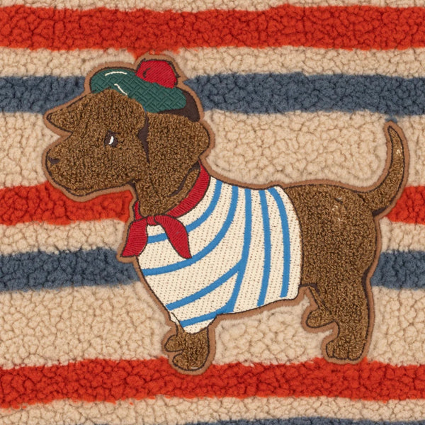 Konges Sløjd - Jody Embroidery Teddy Jacket - Tangerine Stripe