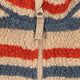 Konges Sløjd - Jody Embroidery Teddy Jacket - Tangerine Stripe
