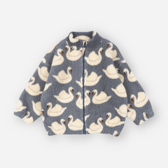 konges sloejd 白鳥柄アウター3y Konges Sløjd - Jody Teddy Jacket - Swan – Dearly