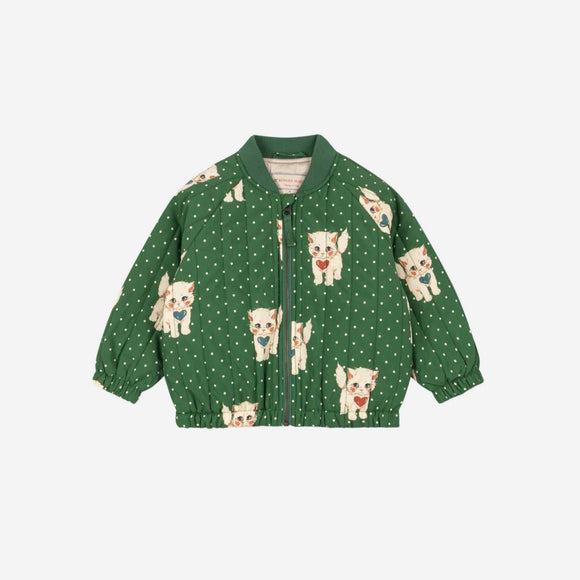 Konges Sløjd - Juno Printed Bomber Jacket - Dot Miao Verde