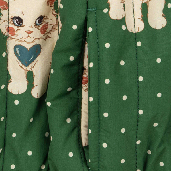Konges Sløjd - Juno Printed Bomber Jacket - Dot Miao Verde