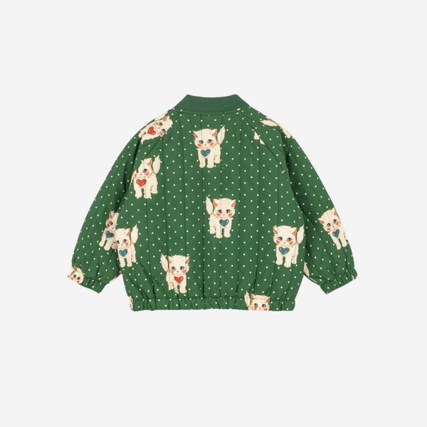 Konges Sløjd - Juno Printed Bomber Jacket - Dot Miao Verde