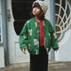 Konges Sløjd - Juno Printed Bomber Jacket - Dot Miao Verde