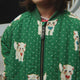 Konges Sløjd - Juno Printed Bomber Jacket - Dot Miao Verde