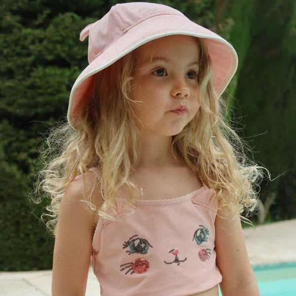 Konges Sløjd - Kitty Swim Hat - Powder Pink
