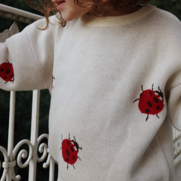 Konges Sløjd - Lapis Knit Blouse - Ladybug