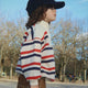 Konges Sløjd - Loupy Half Zip Sweat Top - Tangerine Stripe