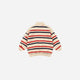 Konges Sløjd - Loupy Half Zip Sweat Top - Tangerine Stripe