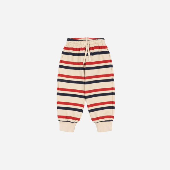 Konges Sløjd - Loupy Stripe Sweat Pants - Tangerine Stripe