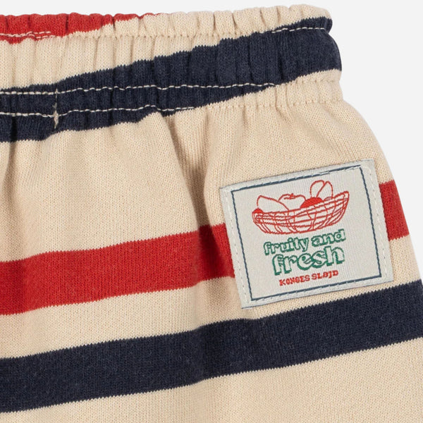 Konges Sløjd - Loupy Stripe Sweat Pants - Tangerine Stripe