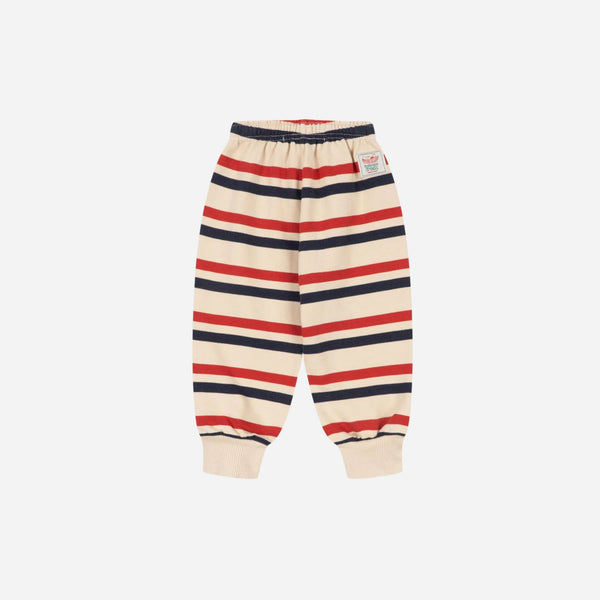 Konges Sløjd - Loupy Stripe Sweat Pants - Tangerine Stripe
