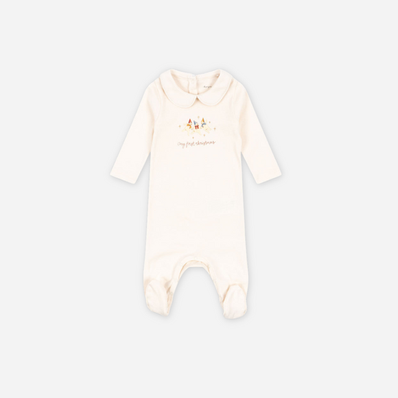 Konges Sløjd- My First Christmas Onesie - Antique White