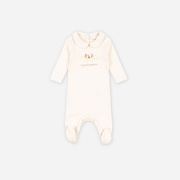 Konges Sløjd- My First Christmas Onesie - Antique White