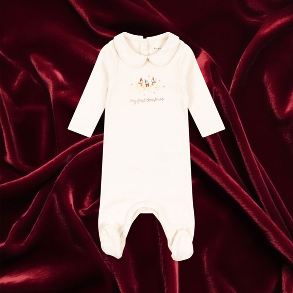 Konges Sløjd- My First Christmas Onesie - Antique White