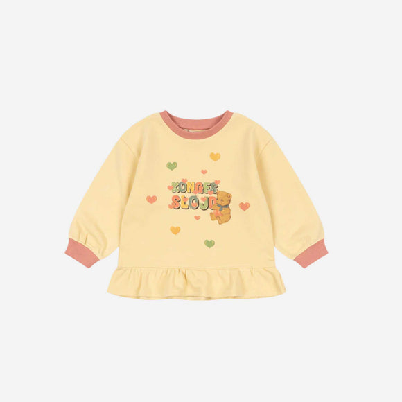 Konges Sløjd - Spotty Sweat Shirt - Banana Crepe