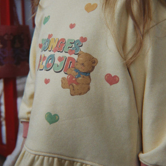Konges Sløjd - Spotty Sweat Shirt - Banana Crepe