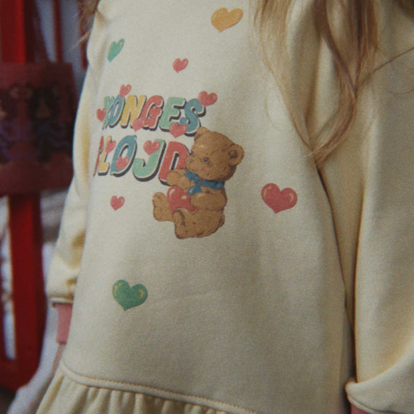 Konges Sløjd - Spotty Sweat Shirt - Banana Crepe
