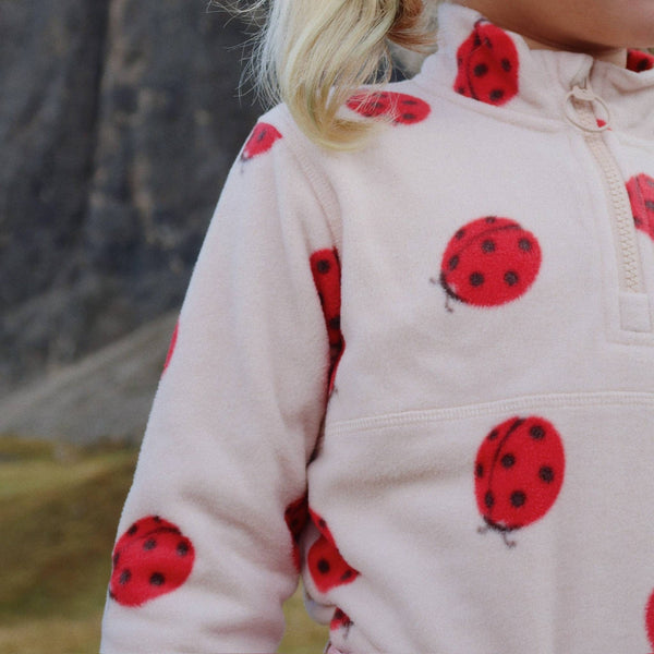 Konges Sløjd - Tavi Fleece Sweatshirt - Ladybug Pink