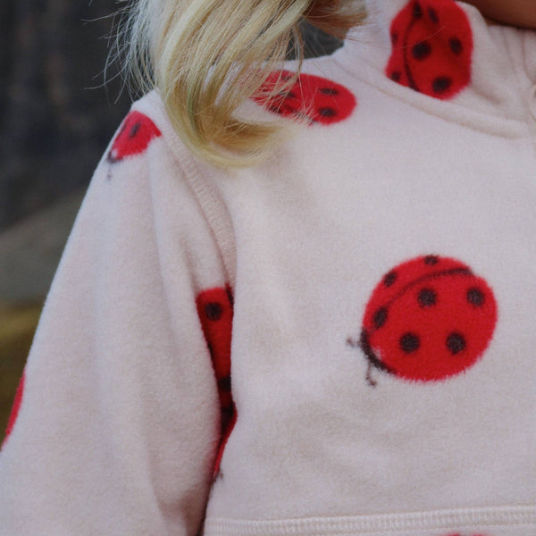 Konges Sløjd - Tavi Fleece Sweatshirt - Ladybug Pink