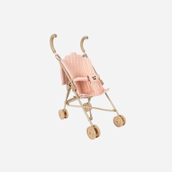 Poppy Doll Stroller Set - Pink Check