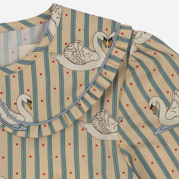 Konges Sløjd - Tuti Dress - Swan Stripe