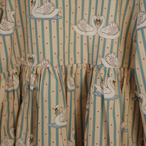 Konges Sløjd - Tuti Dress - Swan Stripe