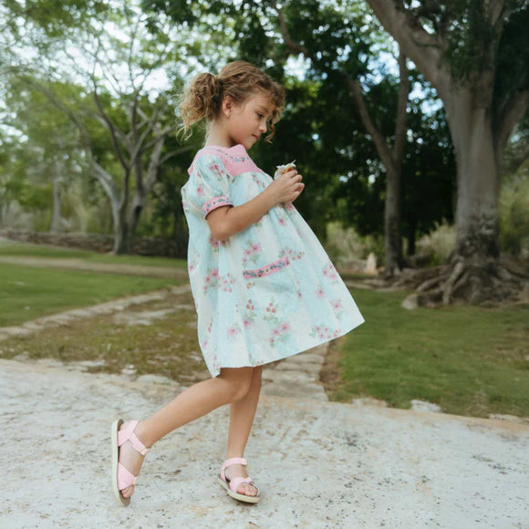  Lali - Adelle Dress - Minty Stripe Print